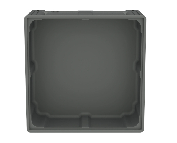 Большой контейнер 1130x1130x580 мм iBOX со сплошными стенками и дном, на ножках