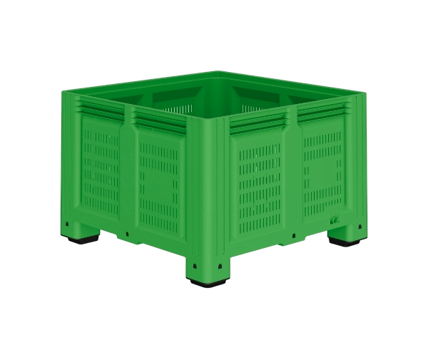 Большой контейнер 1130x1130x760 мм iBOX c перфорированными стенками и дном, на ножках