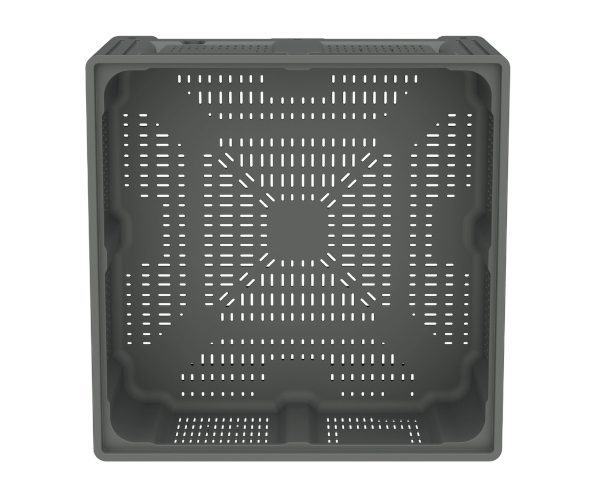 Большой контейнер 1130x1130x580 мм iBOX c перфорированными стенками и дном, на ножках
