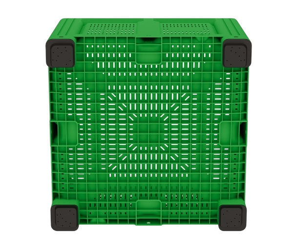 Большой контейнер 1130x1130x760 мм iBOX c перфорированными стенками и дном, на ножках
