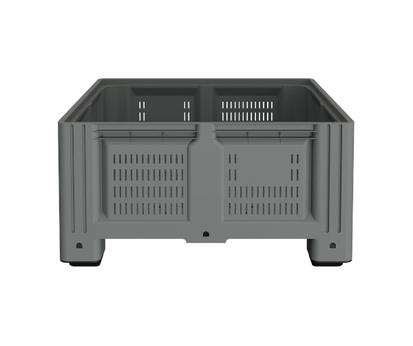 Большой контейнер 1130x1130x580 мм iBOX c перфорированными стенками и дном, на ножках