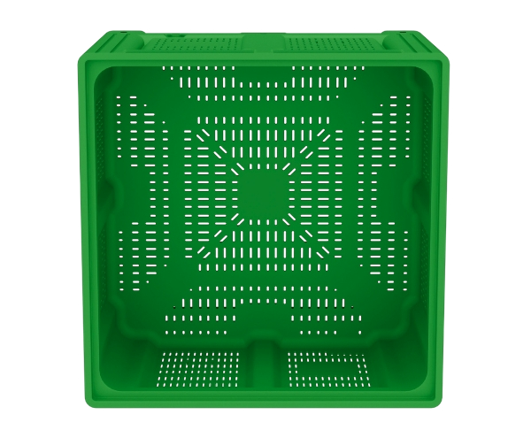 Большой контейнер 1130x1130x760 мм iBOX c перфорированными стенками и дном, на ножках