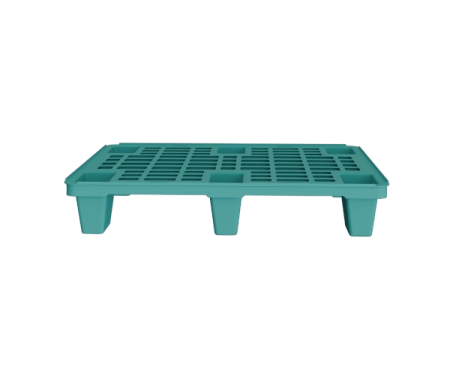 Пластиковый паллет 800x600x135 мм перфорированный на ножках с бортиком