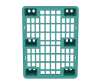 Пластиковый паллет 800x600x135 мм перфорированный на ножках с бортиком