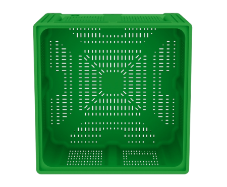 Большой контейнер 1130x1130x760 мм iBOX c перфорированными стенками и дном, на ножках