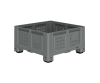Большой контейнер 1130x1130x580 мм iBOX c перфорированными стенками и дном, на ножках